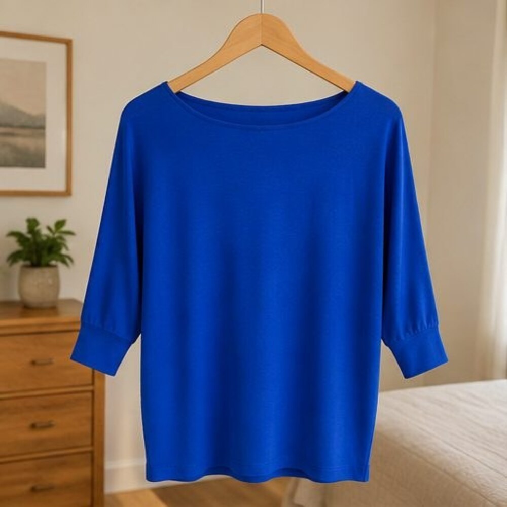 Cobalt Boat Neck Dolman Top